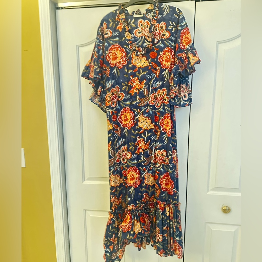 Fitzroy & Willa Clarette Dress - Green Ikat main image 1